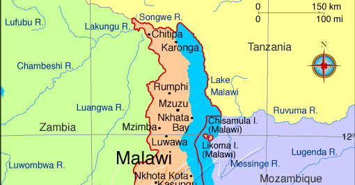 Malawi Map 