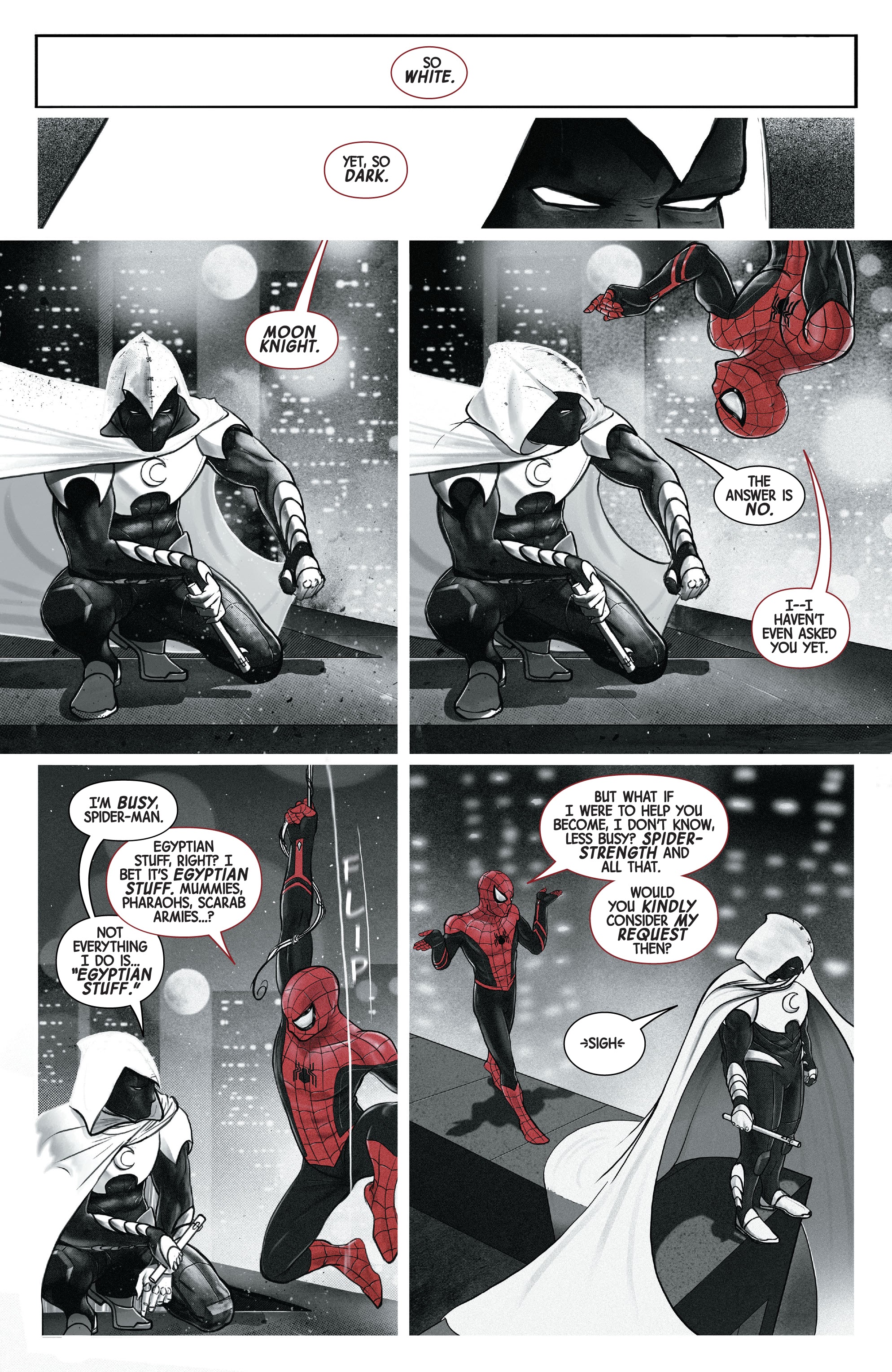 Read online Moon Knight: Black, White & Blood comic -  Issue #1 - 13