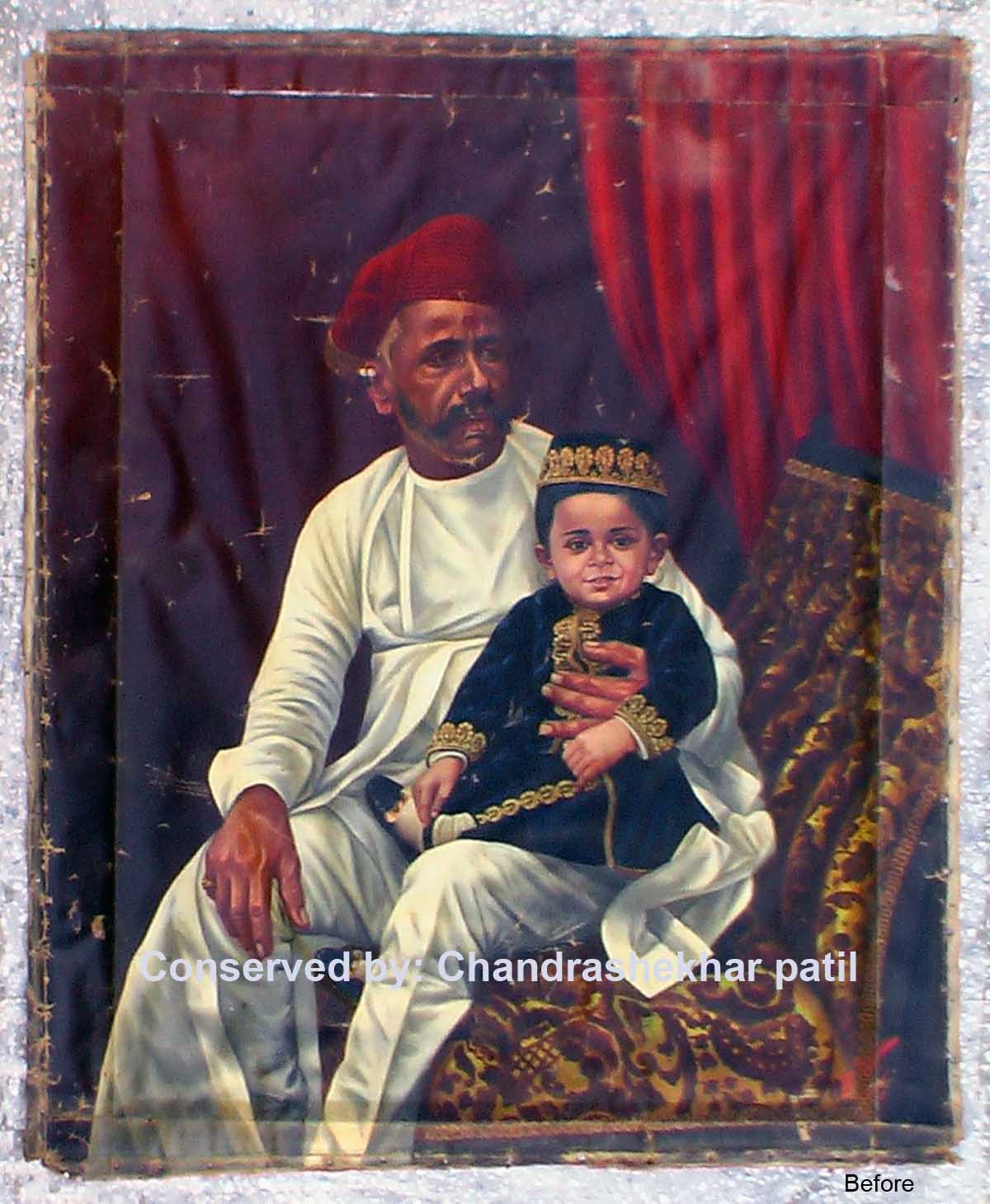 Chandrashekhar Patil Conservation Works Oil Painting Conservation