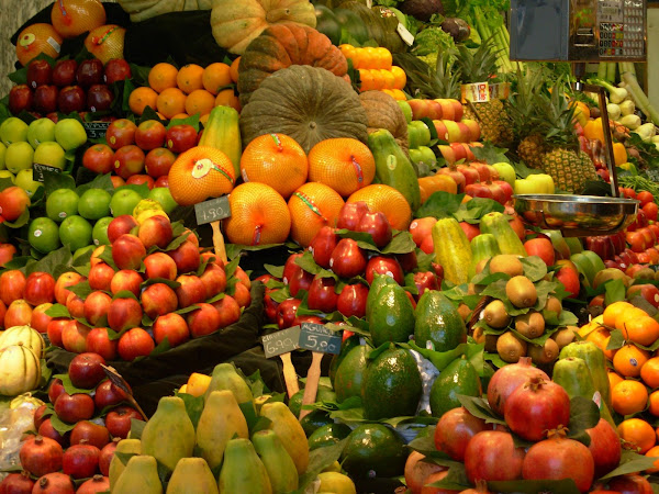Fruta del mercado de la Boquería (Barcelona)
