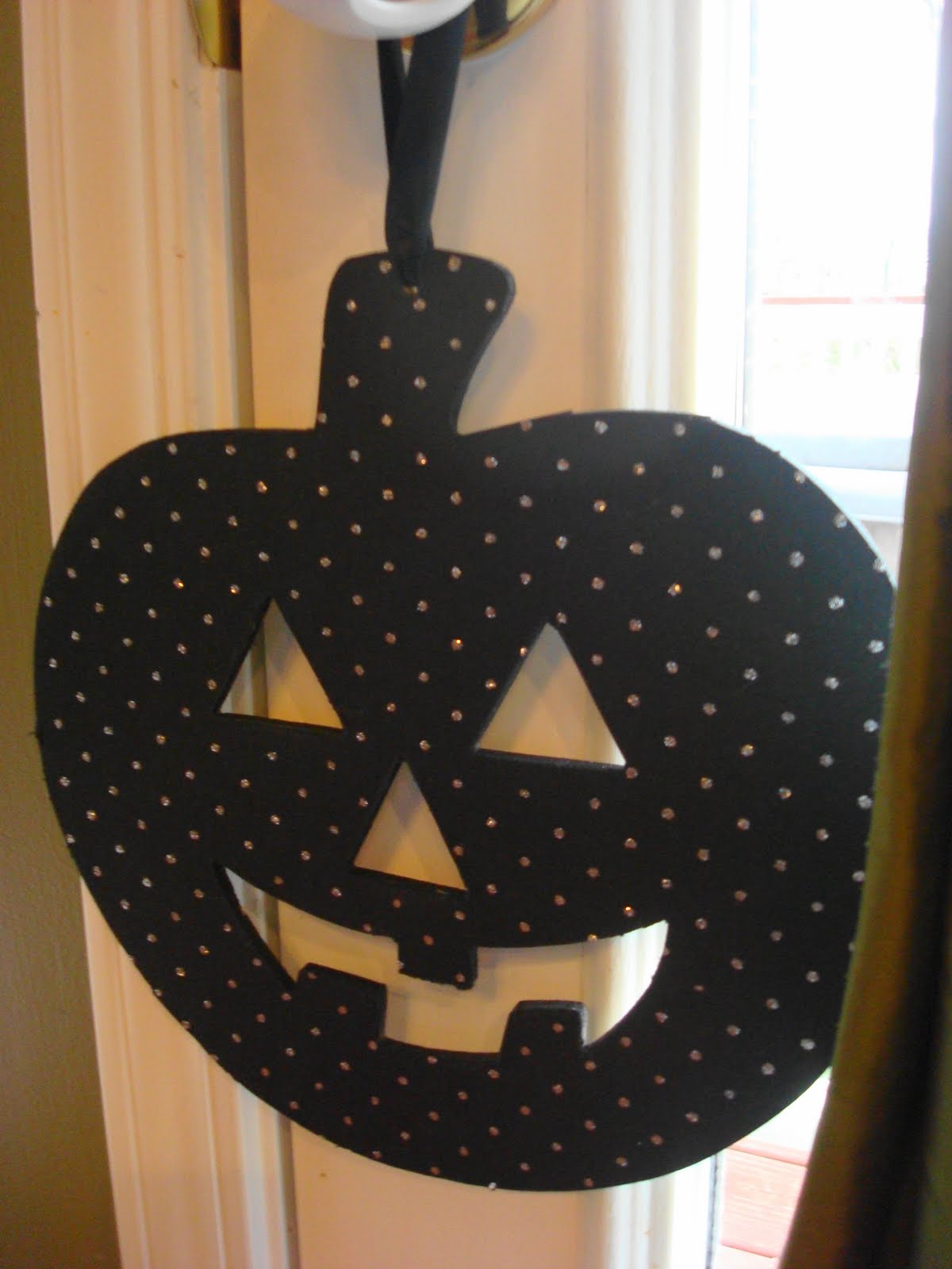 Cover Halloween cut outs with paper