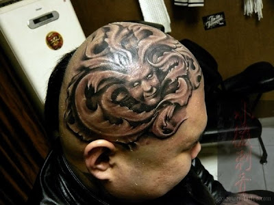 head tattoo design