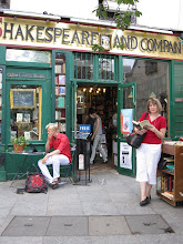 Outside at Shakespeare and Company