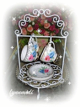Wrought Iron Cups and  Saucer Hanger