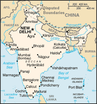 india map Ahmedabad