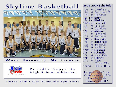 Skyline High School Basketball Information: November 2008 Skyline High School Basketball Information: November 2008