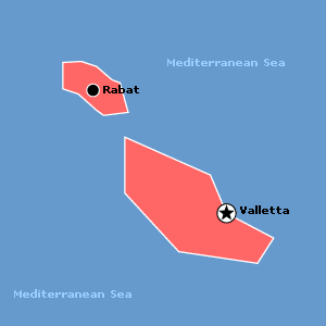 Map of Malta