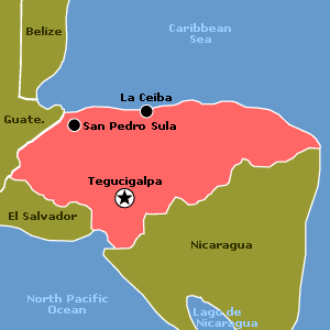 Map of Honduras