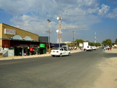 main street of Gantsi town