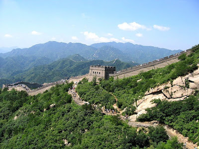 Great wall of China in summer
