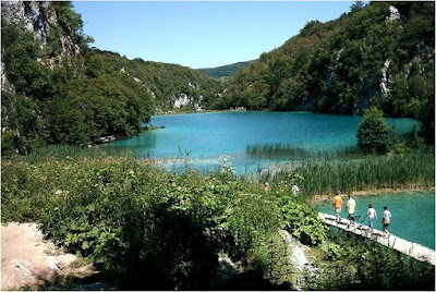 view of Plitvice lakes