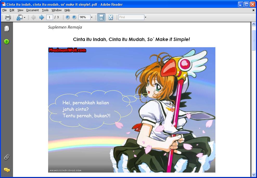 BeKaBe: Cinta itu Indah, Cinta itu Mudah, So’ Make it Simple!