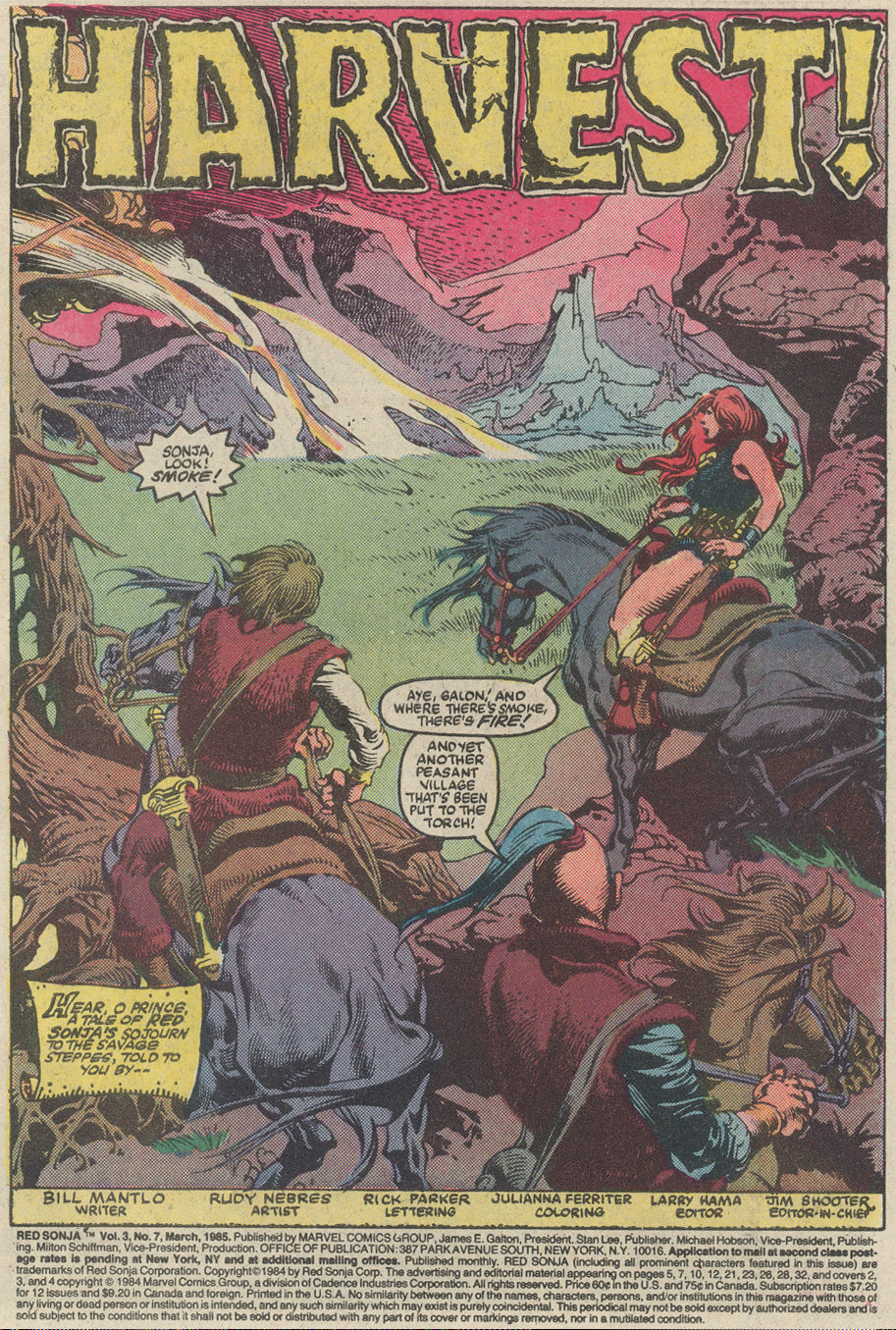 Read online Red Sonja (3rd Series) comic -  Issue #7 - 2