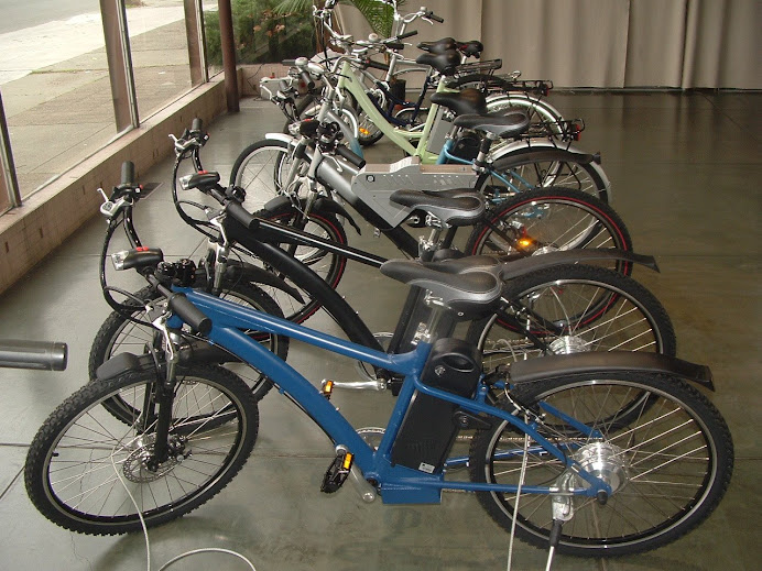 The energetic bike row ready to go!