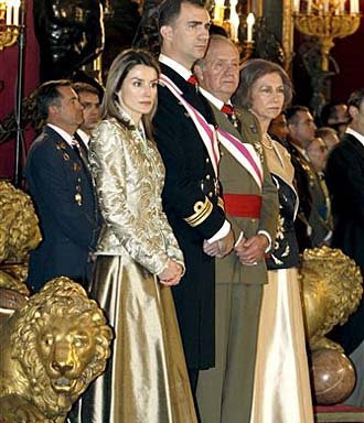 royal family spanish spain king felipe princess prince juan carlos queen hm royalty letizia 2009 epiphany during sofia crown right