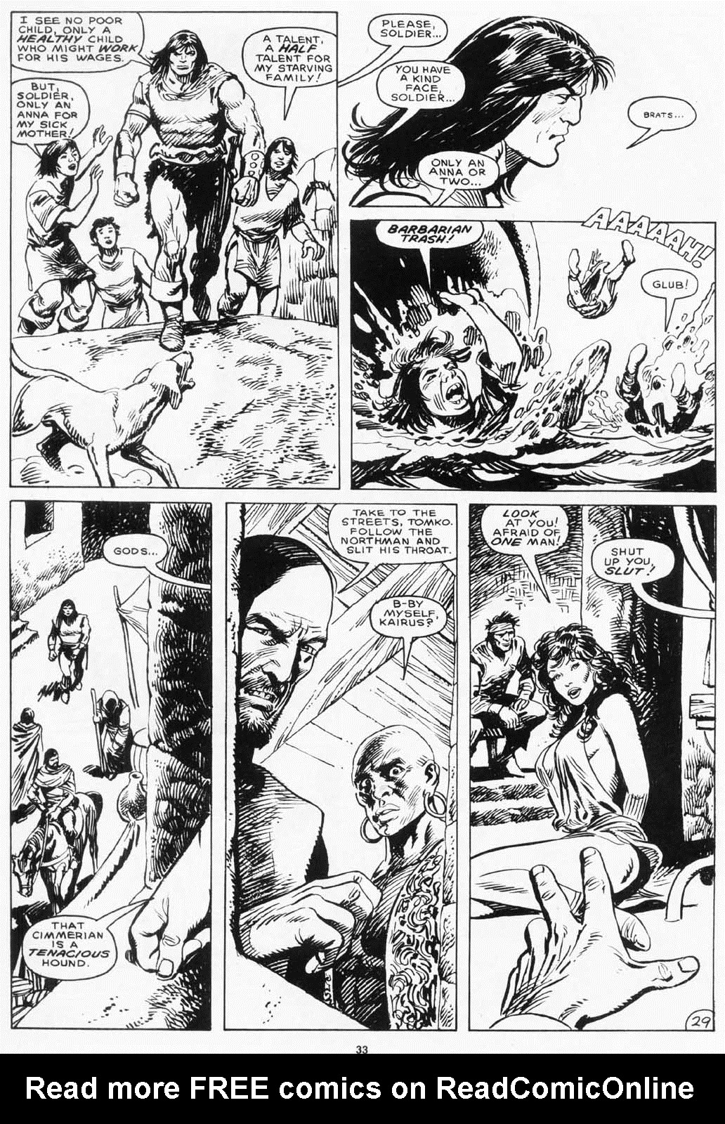 Read online The Savage Sword Of Conan comic -  Issue #156 - 33