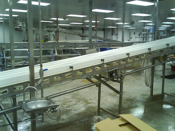 Así luce la fábrica de los pescados donde hice de gutter y de packer