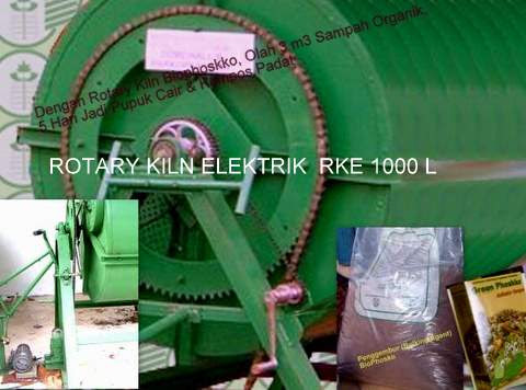 Mesin Pengolah Sampah  [Tipe Rotary Klin Elektrik] RKE 1000 L