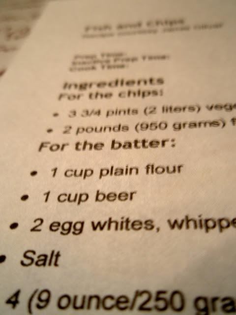 My Name Is Not King...: Awesomebella Cooks-FISH AND CHIPS!