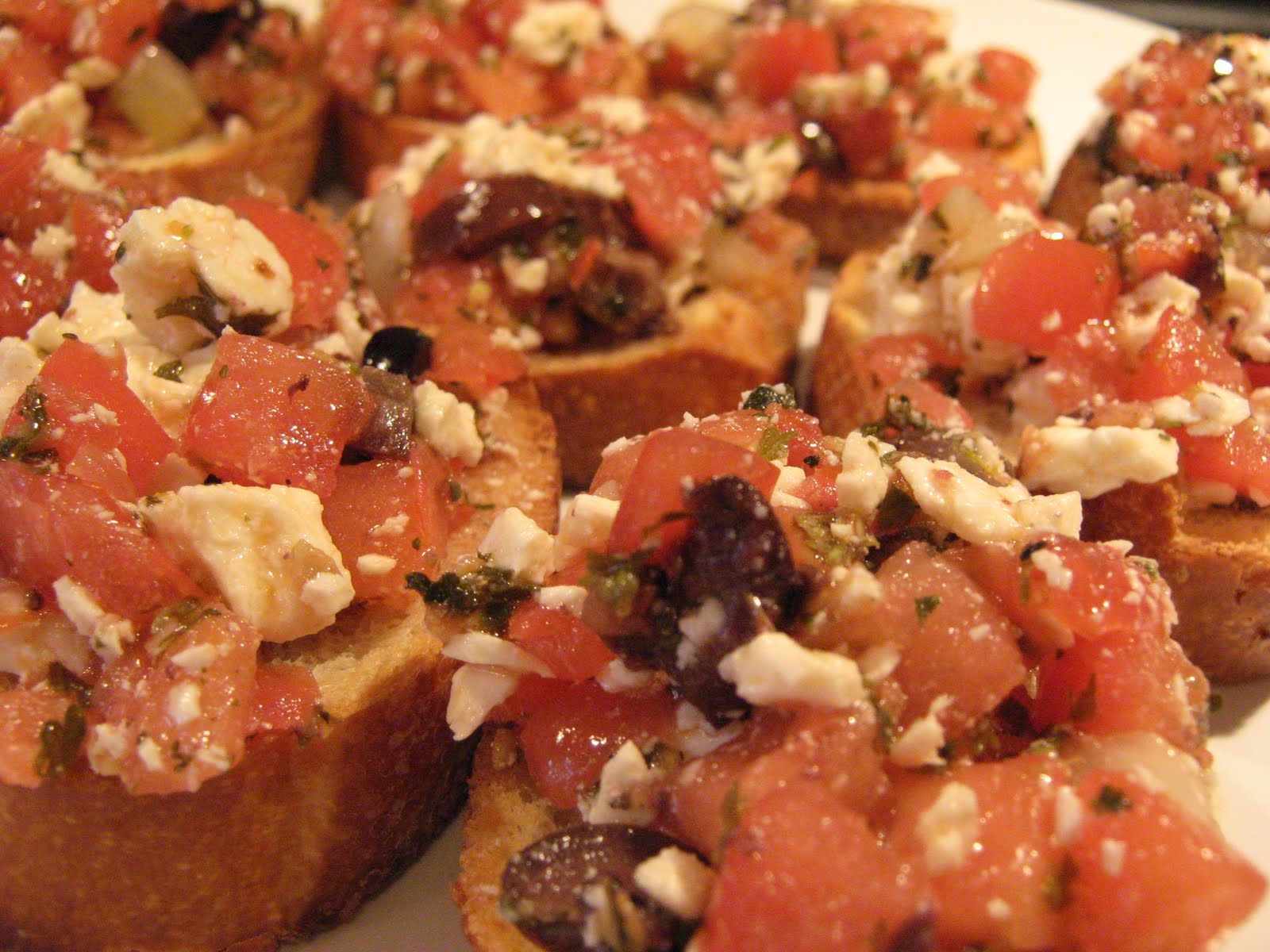 Les douceurs de genny BRUCHETTA À LA GREC (EXPRESS)