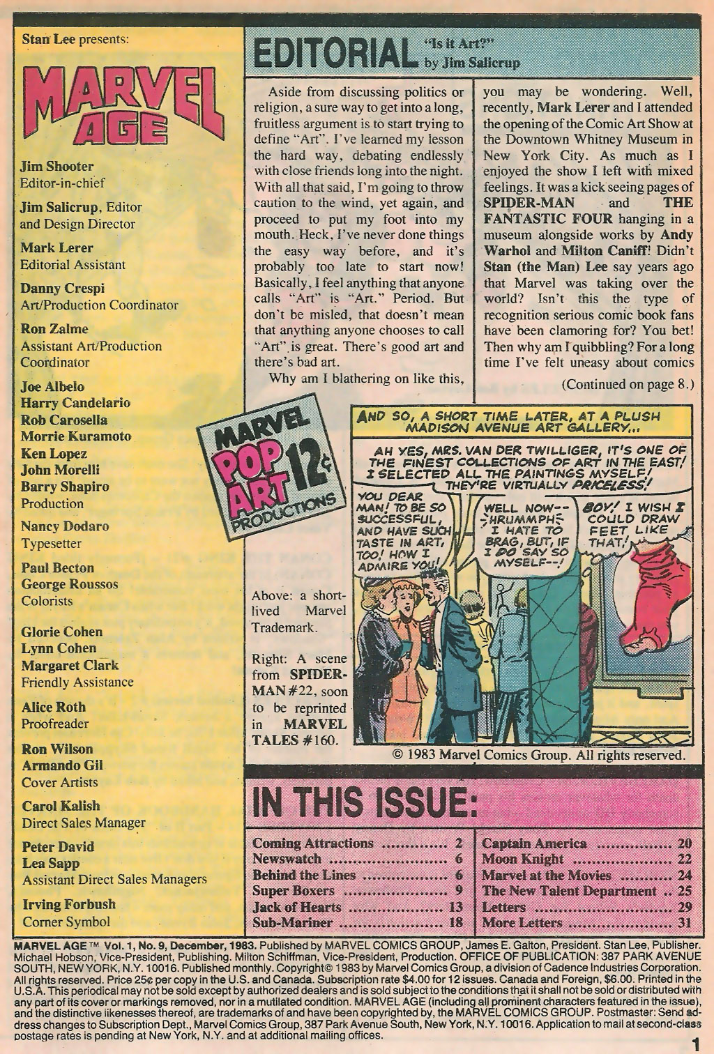 Read online Marvel Age comic -  Issue #9 - 3