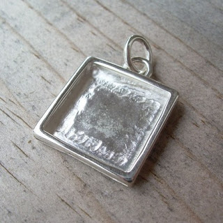 sterling silver photo pendant