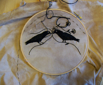 The Stitchery Journal 2020: Bird's Nest Haven Cover Art Embroidery