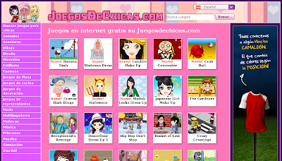 El blog de Camila: Les recomiendo sitio de juegos chicas