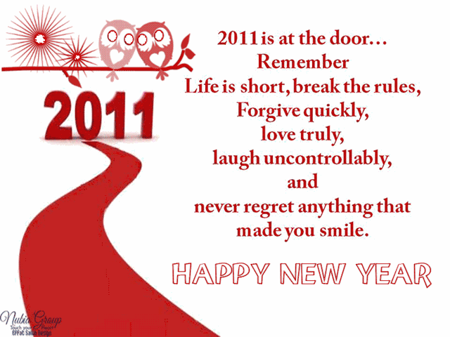 Cards For New Year 2011. Wish You A Happy New Year To