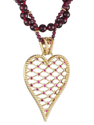 Latest Fashions: Diamond Heart Pendents
