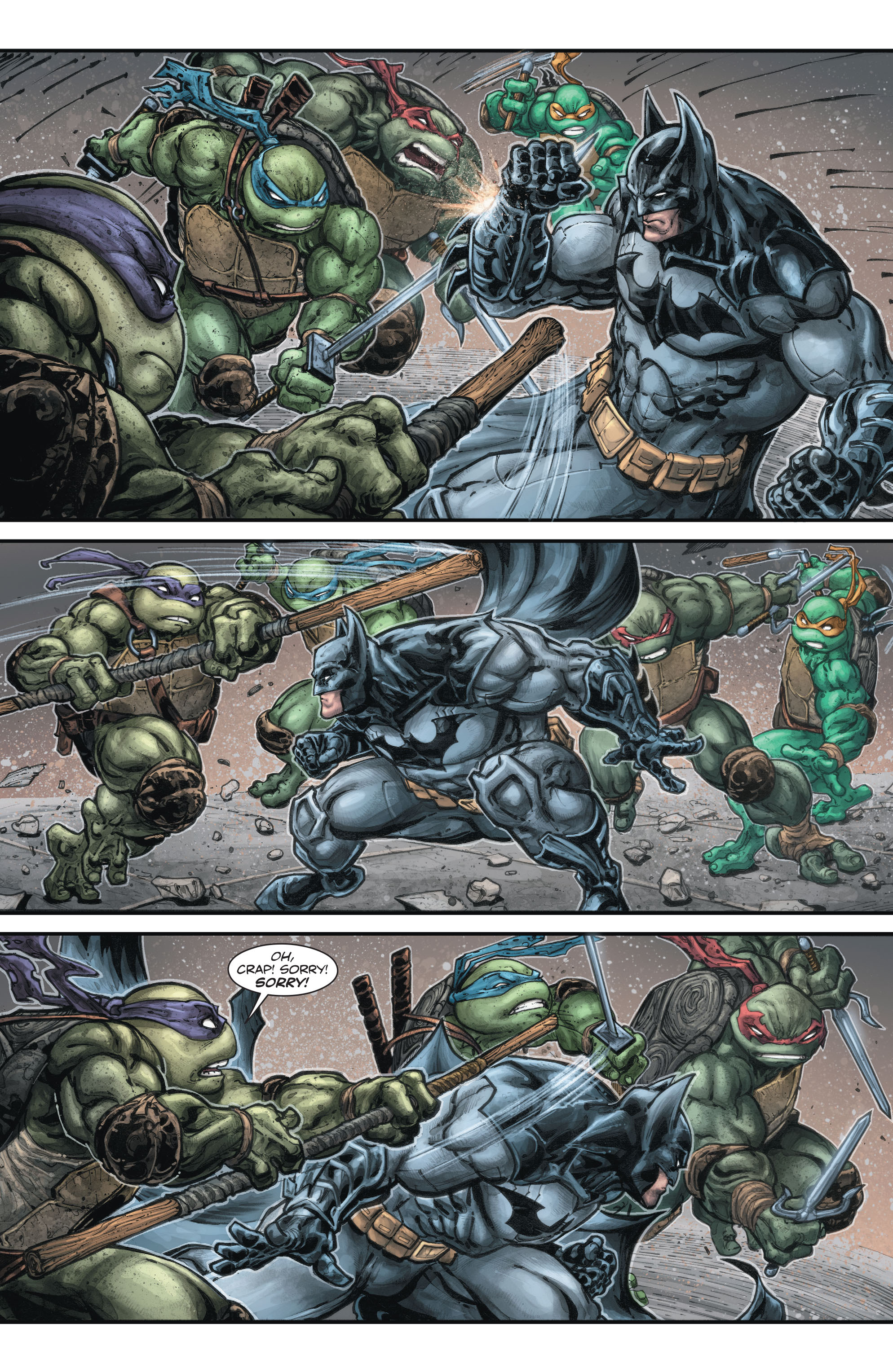 Read online Batman/Teenage Mutant Ninja Turtles comic -  Issue #2 - 6