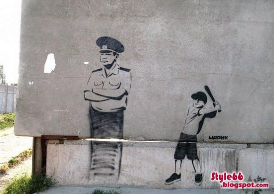 Style & style: Amazing Street Art by Ukrainian Banksy