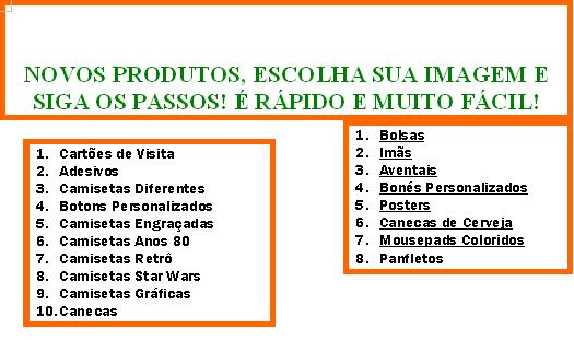 NOVAS OPÇÕES!