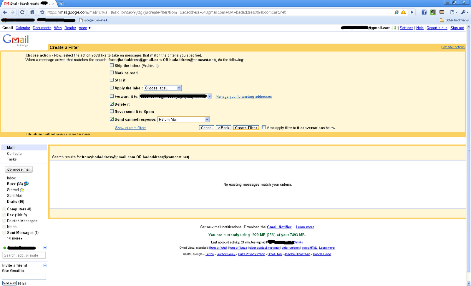 Dispossessed: Return Email Unread To A Single User
