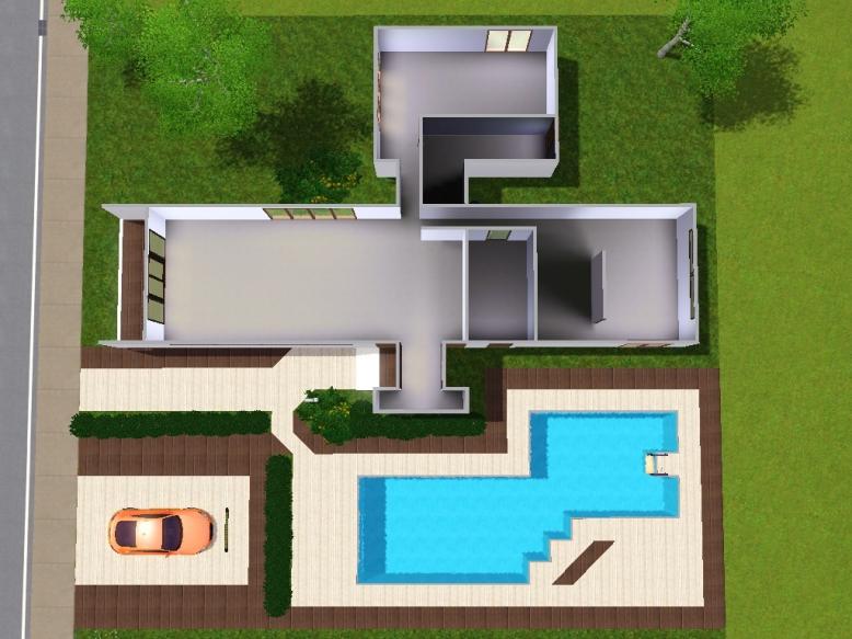 Современный дом в симс 4 схема поэтапно