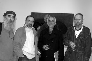 Leopoldo Nóvoa, Carlos Oroza,Javier Soane.  Exposición de Leopoldo Nóvoa. Galería SQC.Santiago de C