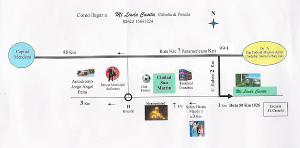 Plano de ubicacion respecto de la ciudad y alrededores