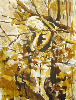 Tree Climbing for Boys: In - Pen & Ink © Adam Cope