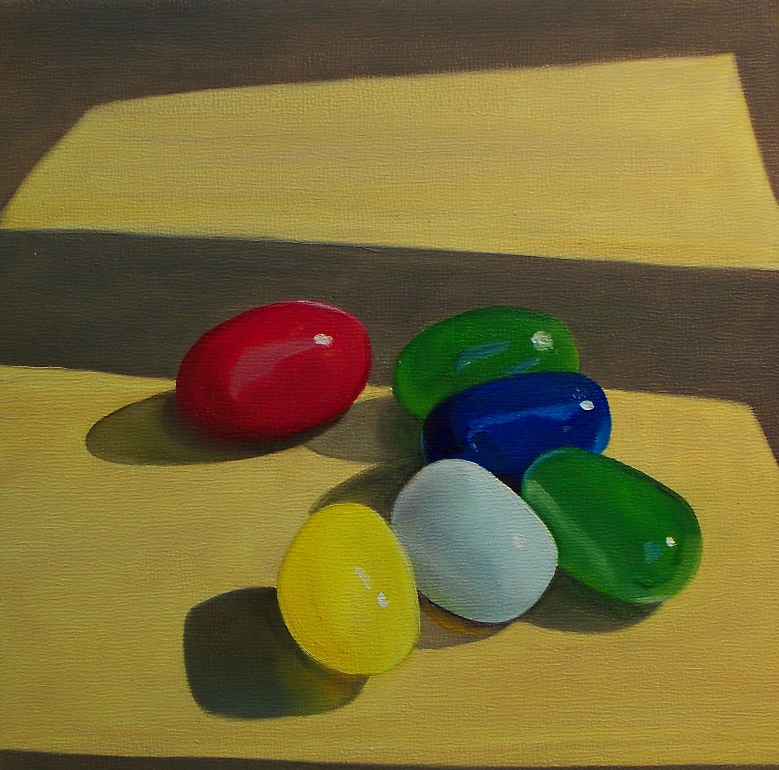 A Painting a Day by Joy Argento Jelly Beans Oil Painting