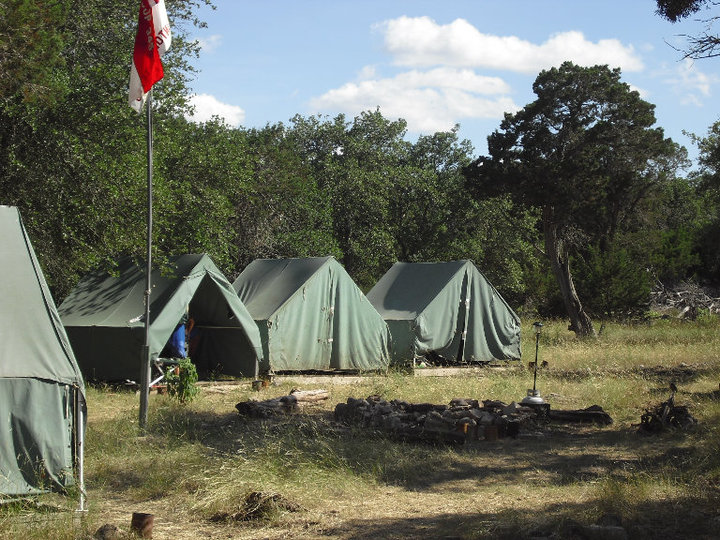 Boy Scout Troop 345 San Antonio, TX Camping at Bear Creek
