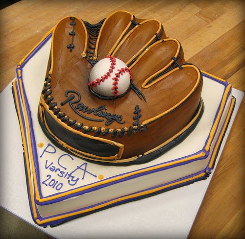 Boys sport birthday cake by