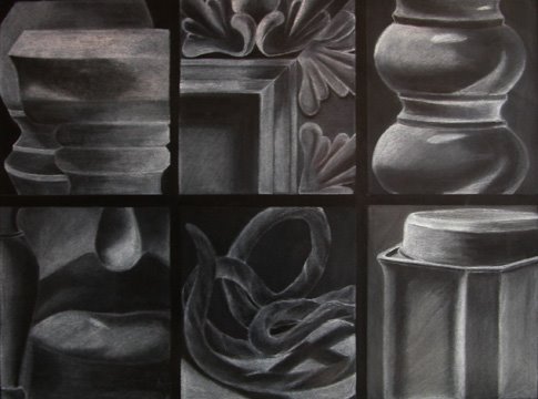 David Yoo, white charcoal on black canson, 2004