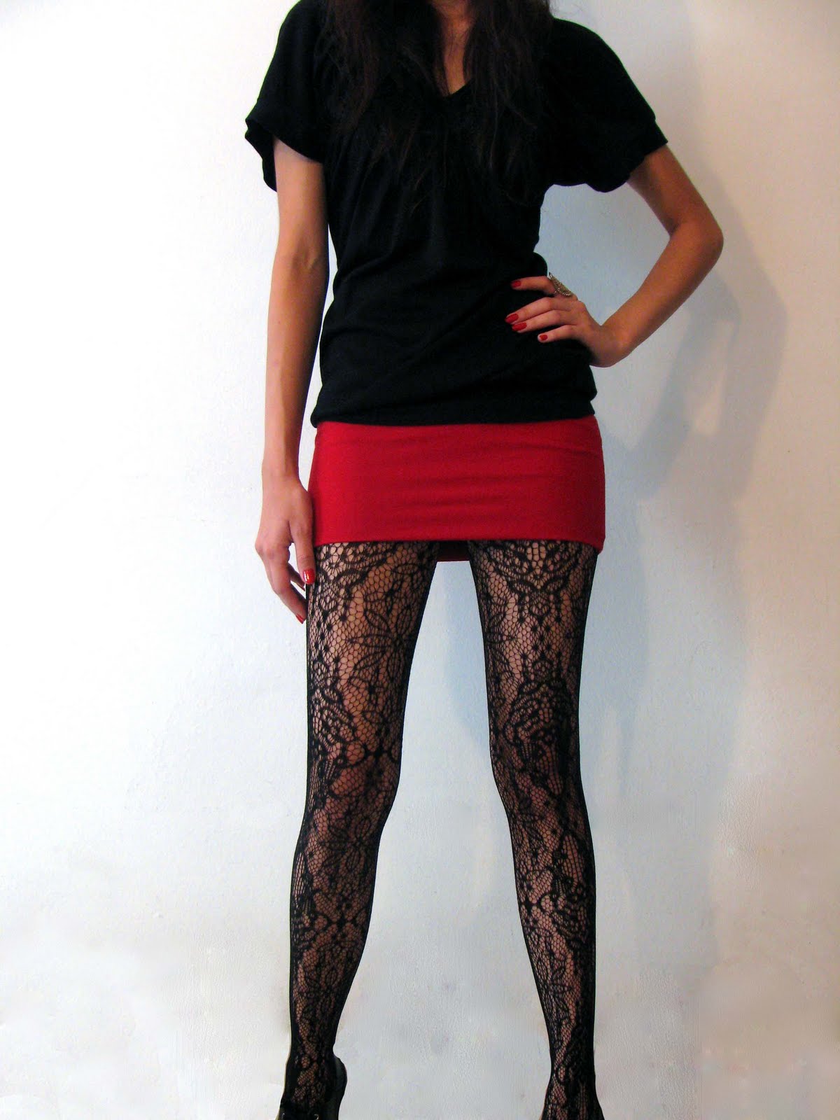 JAZZABELLE Natalia Black Lace Leggings