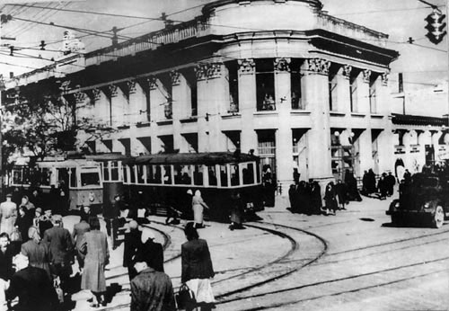 Трамвай в Симферополе, перекресток Кирова — К. Маркса