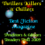 Thrillers, Killers 'n' Chillers wins prestigious award...