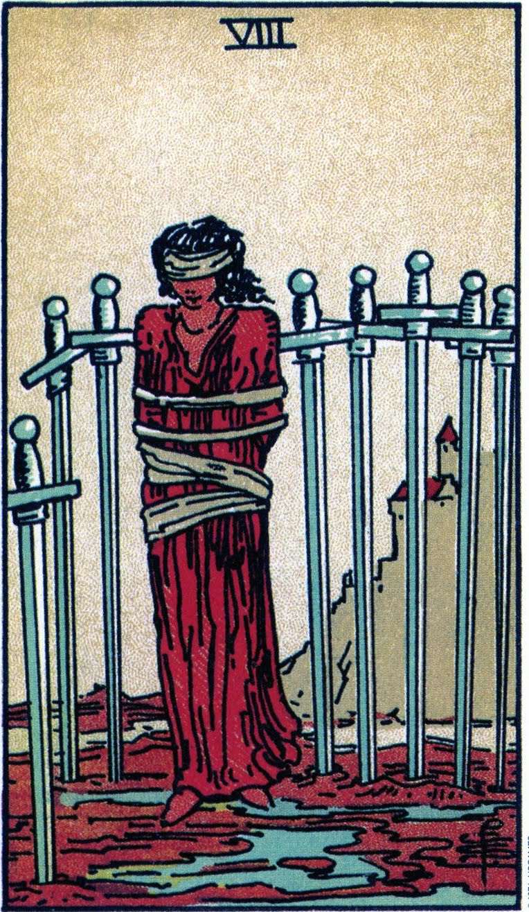 Interactive Tarot Eight of Swords