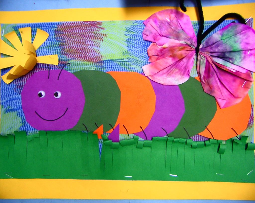Primary Art: Kindergarten Caterpillars and Butterflies
