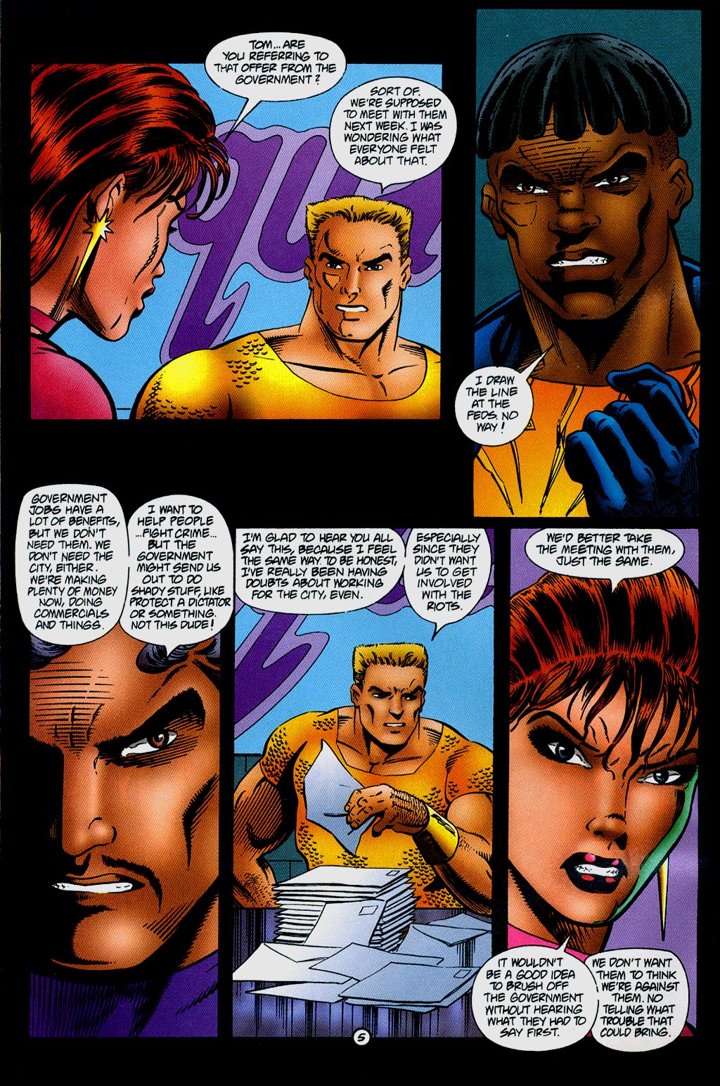 Read online Ultraverse Year Zero: Death of the Squad comic -  Issue #4 - 6