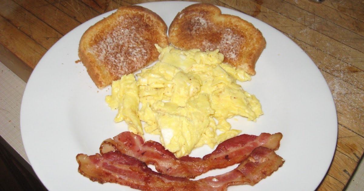 Dr Daddy Cooks and Eats Bacon, Scrambled Eggs, and Buttered Toast