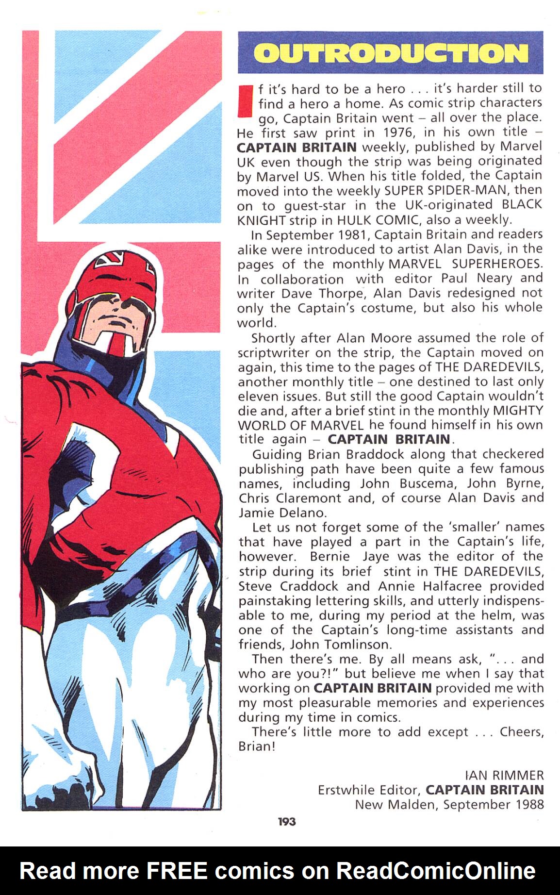 Read online Captain Britain (1988) comic -  Issue # TPB - 193